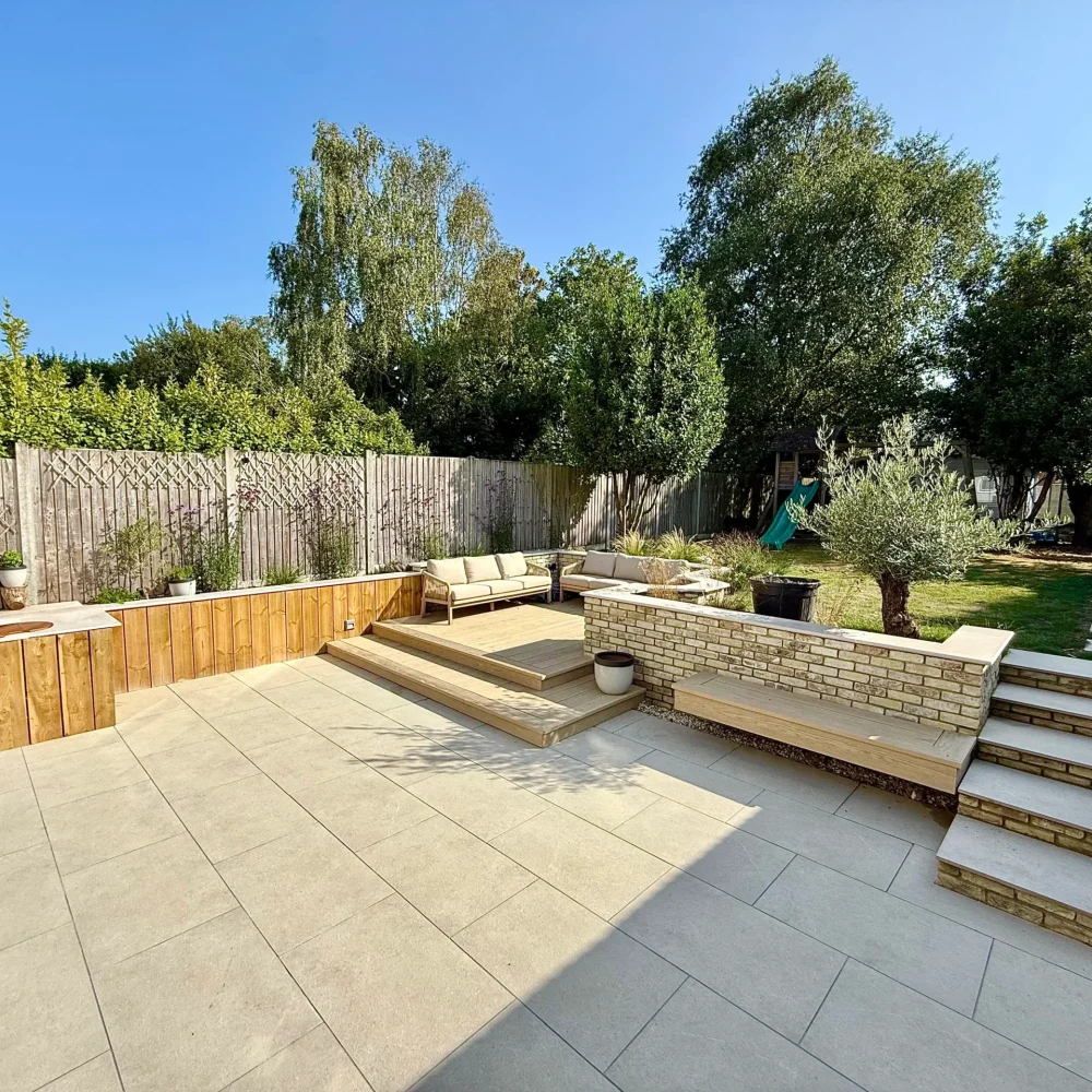 Luxury patio and landscaping in Parkstone