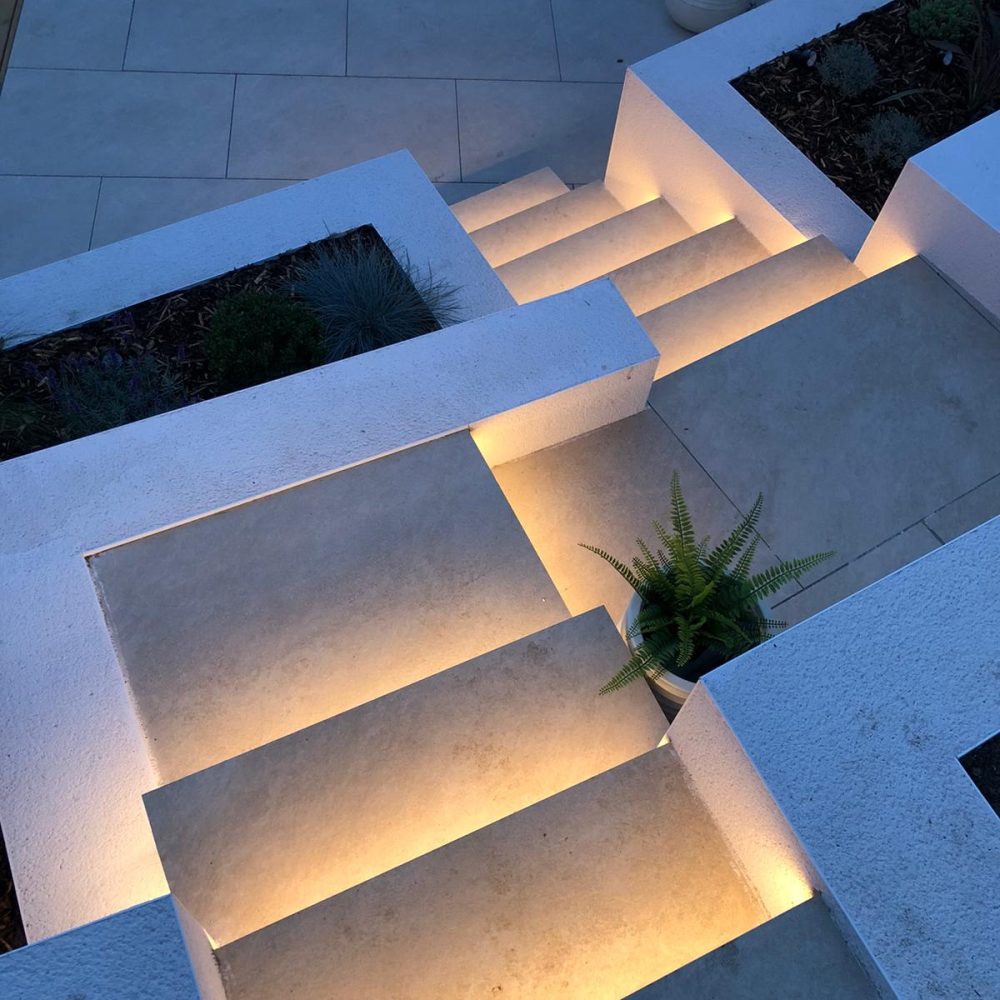 corfe mullen steps lighting